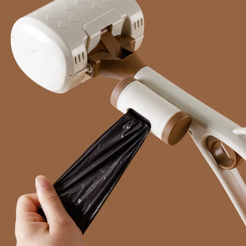 Recolector de Heces para Perros con Mango Largo + Dispensador de Bolsas