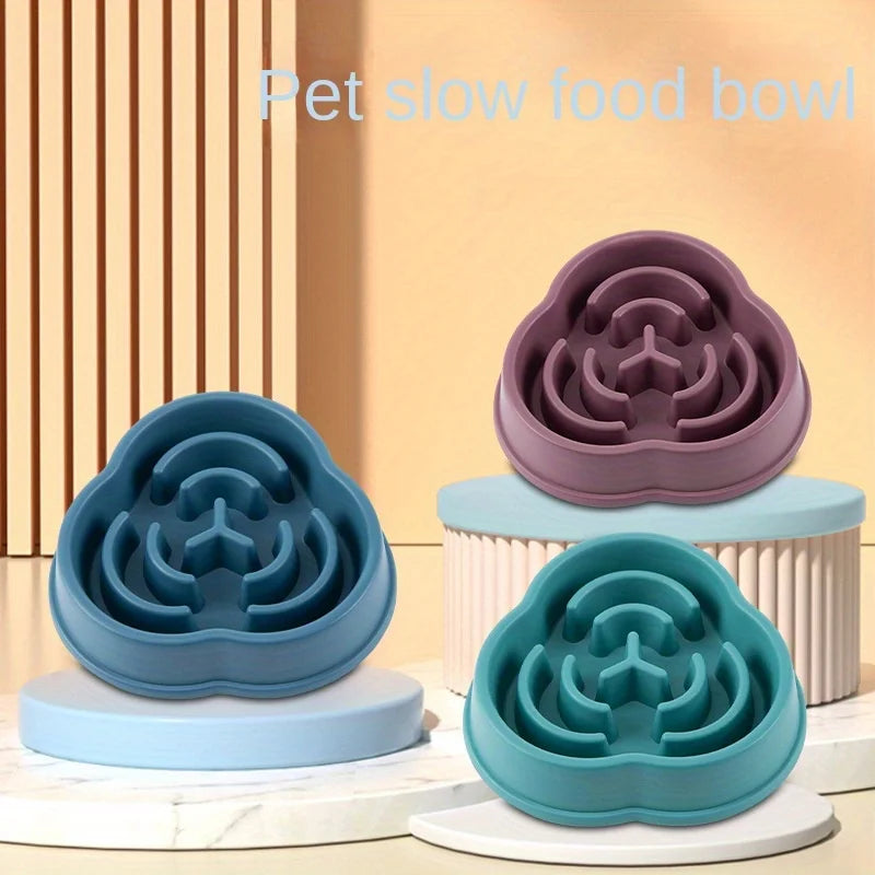 Comedero Antiahogo para Perros – Plato de Comida Lenta Antivuelco