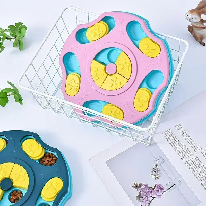 Juguete interactivo para perros comedero lento | Puzzle antiestrés mascotas