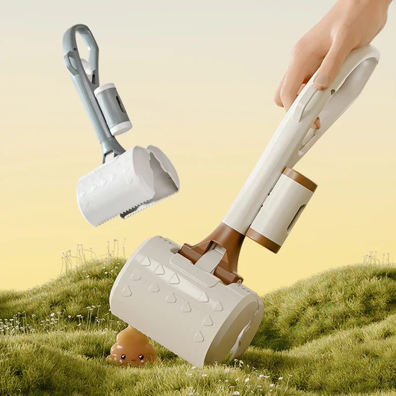 Recolector de Heces para Perros con Mango Largo + Dispensador de Bolsas