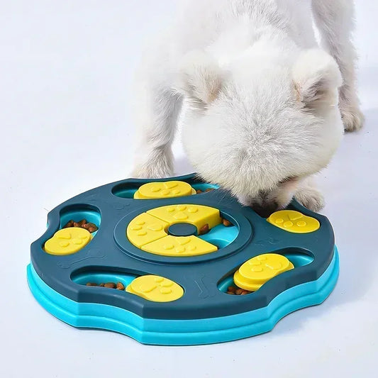 Juguete interactivo para perros comedero lento | Puzzle antiestrés mascotas