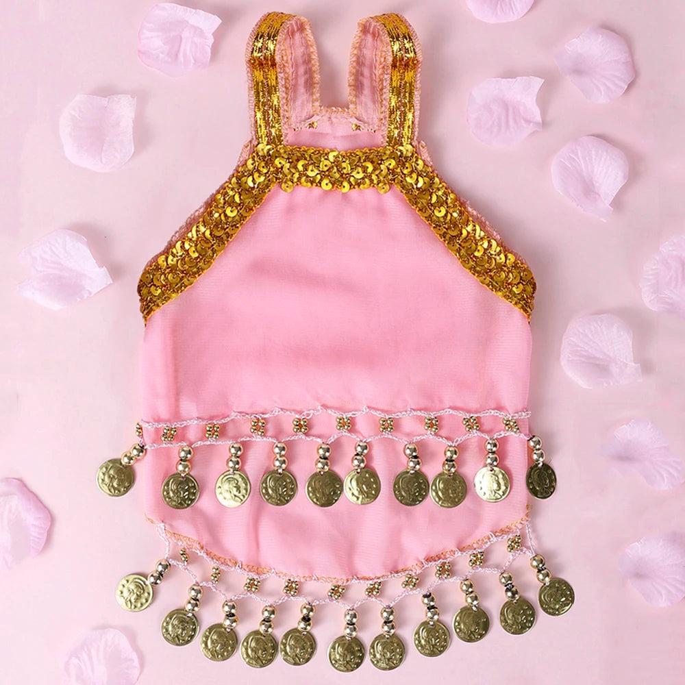 Vestido Princesa para Perros Pequeños y Gatos | Falda Cute Transpirable con Campanita