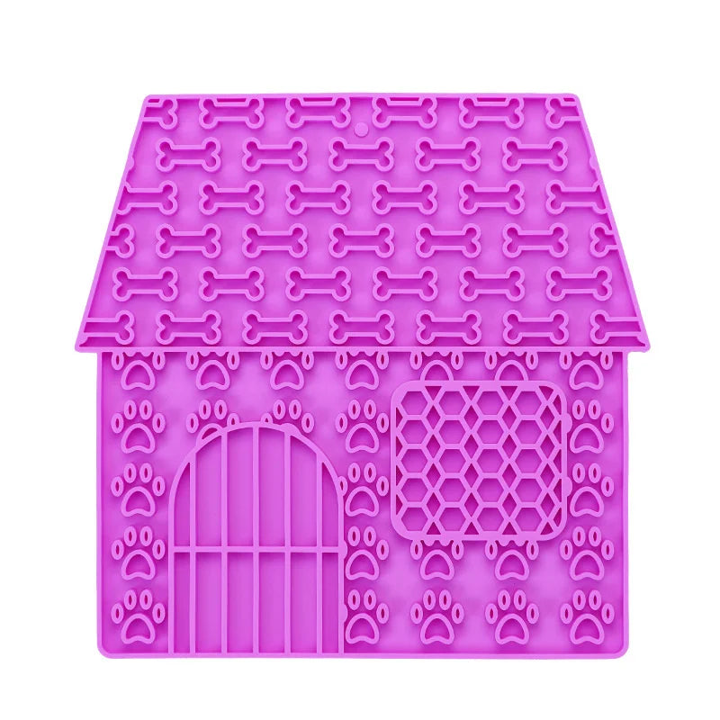 Alfombra Lamedora para Perros y Gatos – Plato Antiahogo con Ventosas de Silicona para Comida Lenta