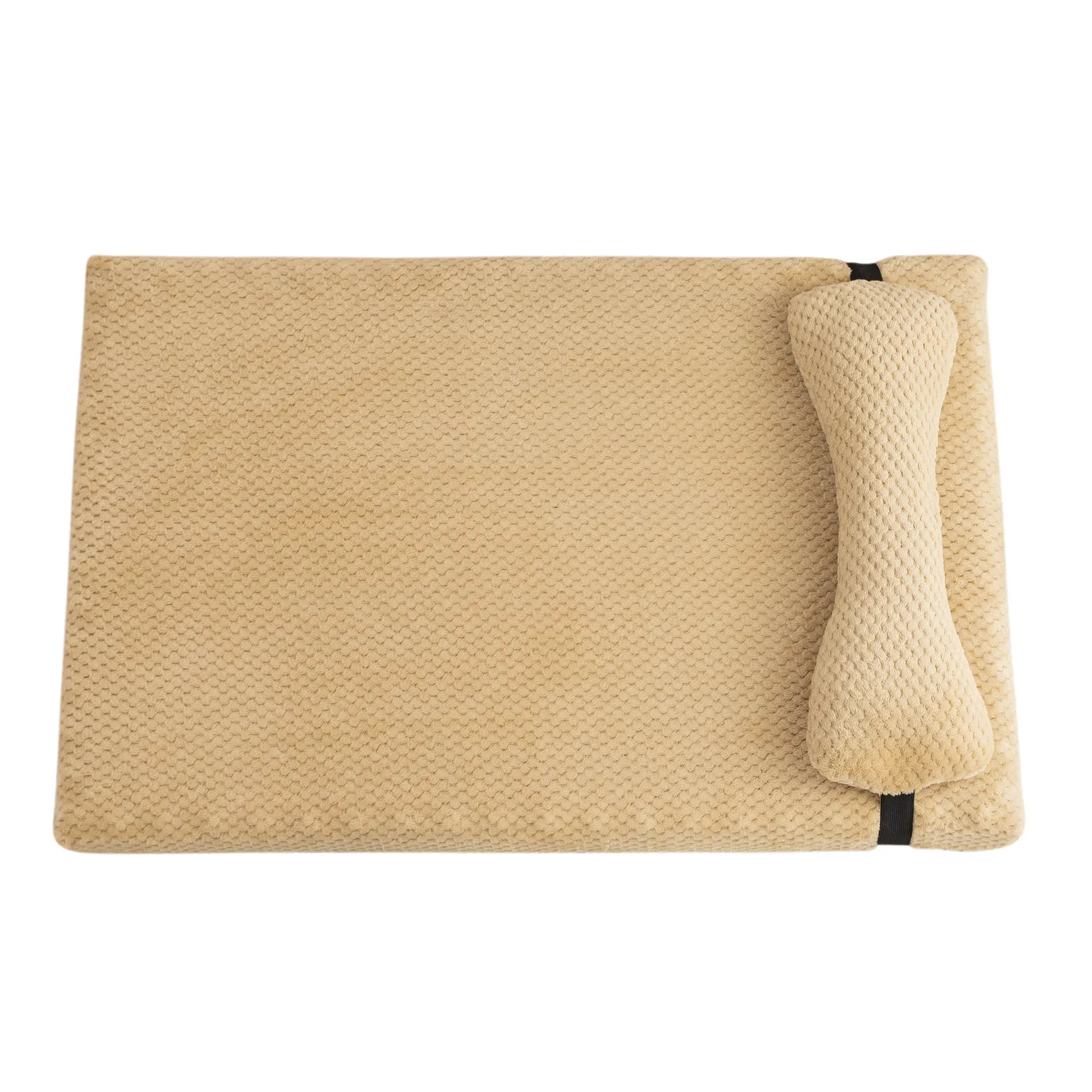 Cama Calmante y Suave para Perros con Almohada – Funda Extraíble y Lavable