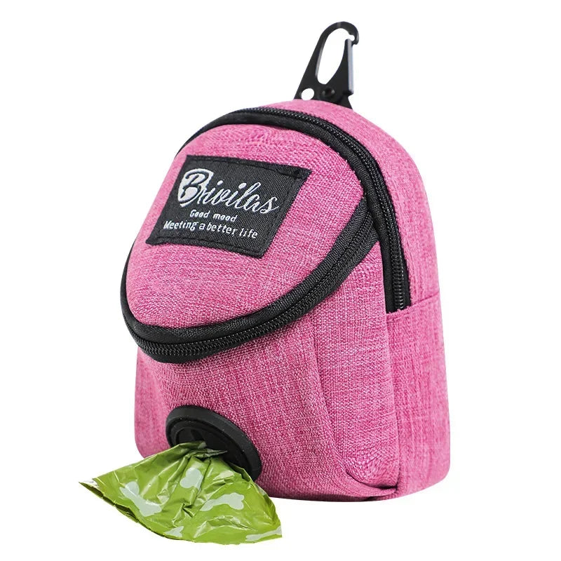 Bolsa Multifuncional para Premios y Dispensador de Bolsas para Perros – Portátil, Resistente y Ligera para Entrenamiento y Paseos