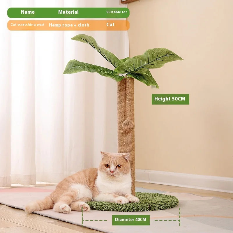 Rascador para gatos árbol de coco | Poste de sisal resistente