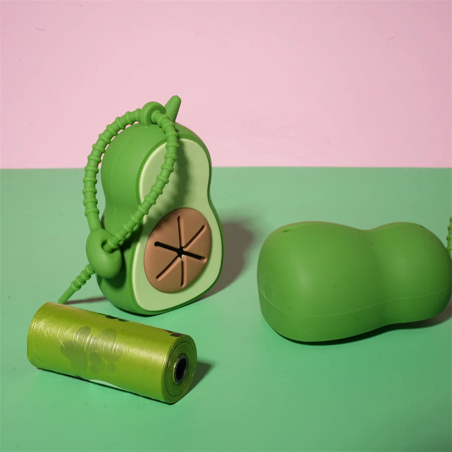 Dispensador de Bolsas para Heces en Forma de Aguacate