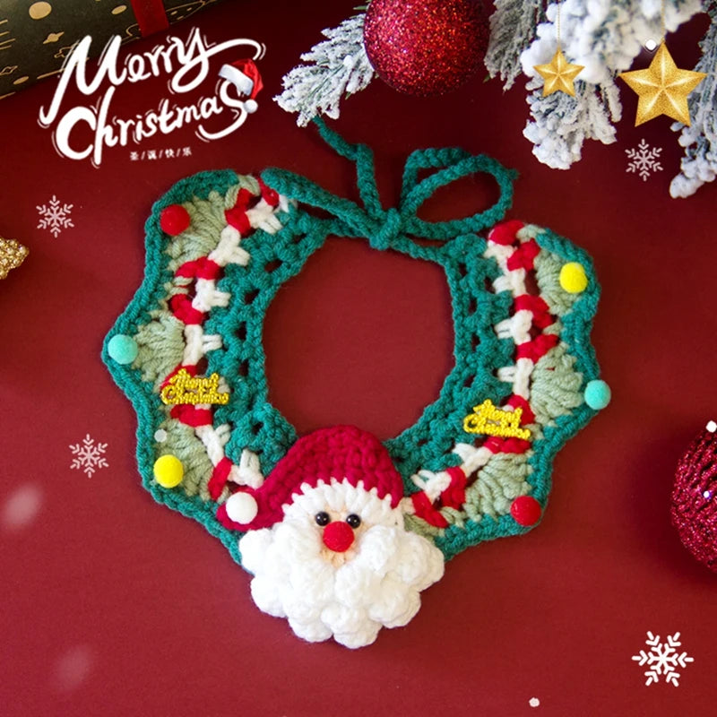 Bufanda Navideña para Mascotas – Collar de Navidad para Gatos y Perros, Accesorio Festivo Cute Kitty Puppy, Disfraz Christmas Pet
