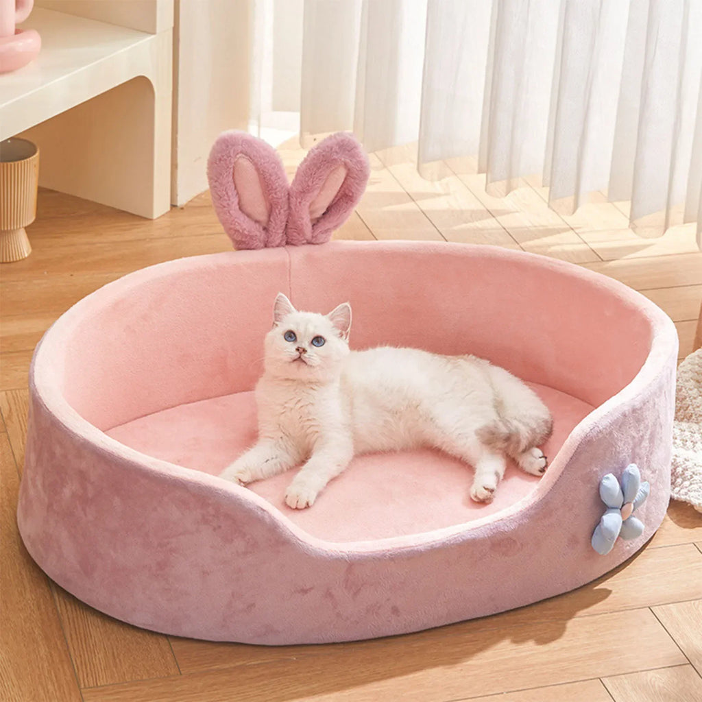 Cama para Perros y Gatos Suave y Desmontable – Lavable, Cálida y Cómoda para Todas las Estaciones