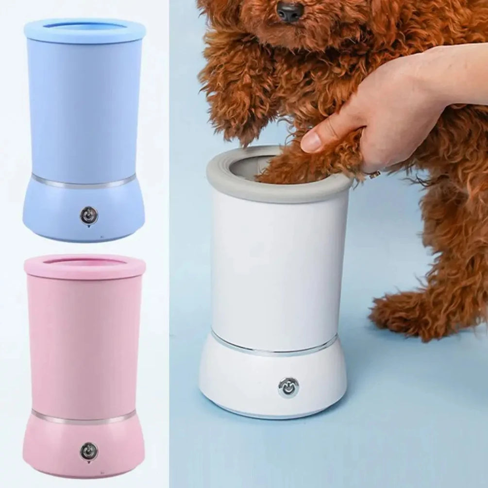 Lavapatas Automático para Perros y Gatos – Limpiador Eléctrico Portátil USB, Suave y Eficaz para Mascotas Pequeñas y Medianas