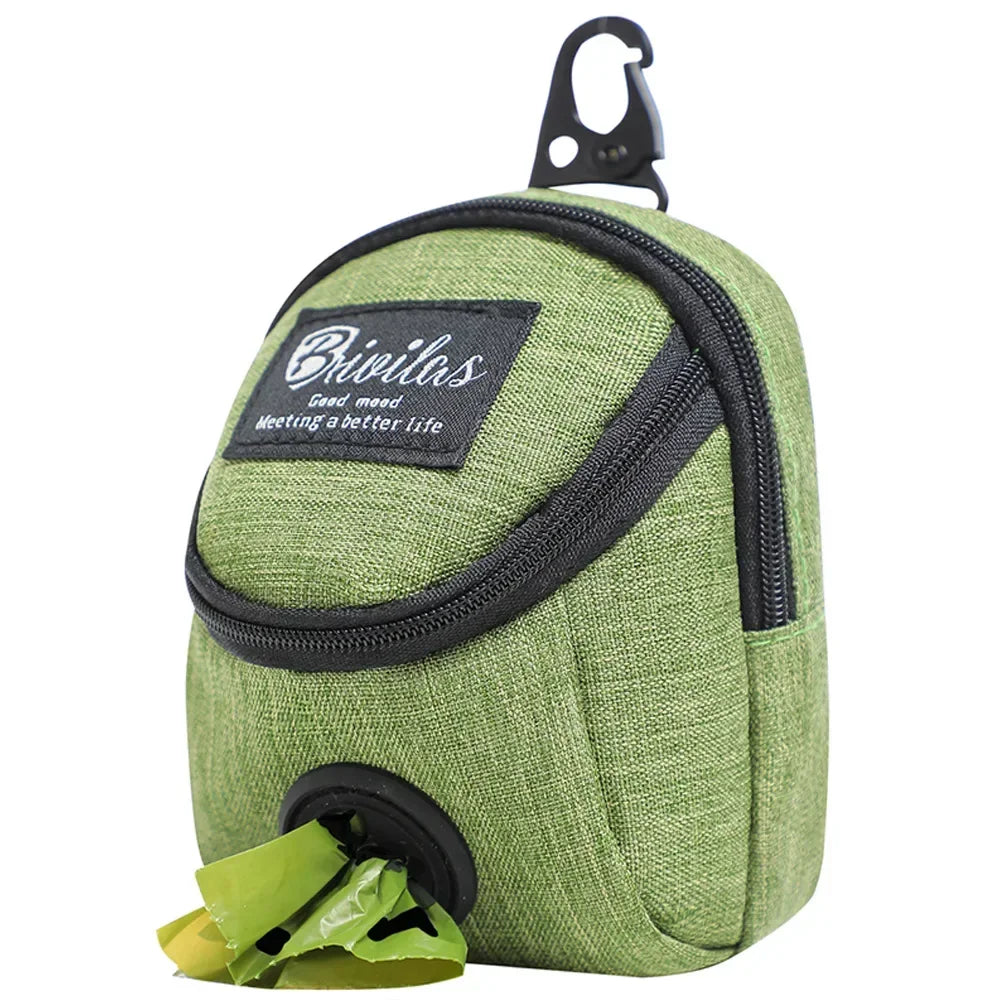 Bolsa Multifuncional para Premios y Dispensador de Bolsas para Perros – Portátil, Resistente y Ligera para Entrenamiento y Paseos