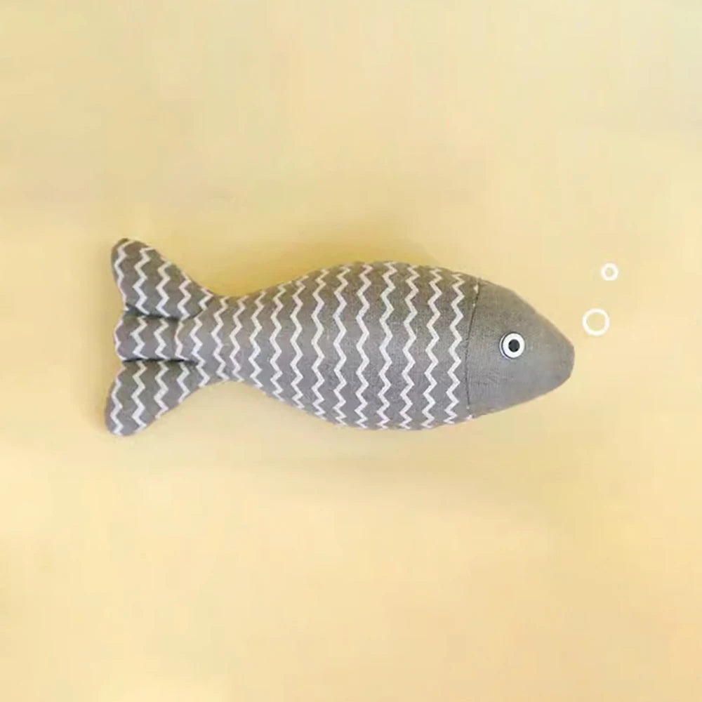Juguete de Pez con Catnip para Gatos – Peluche Interactivo y Rascador Antiestrés