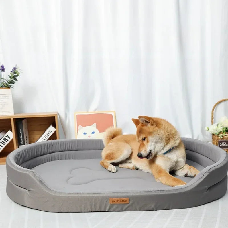 Cama esponjosa para perros y gatos – Sofá cálido y lavable con cojín suave para mascotas grandes, medianas y pequeñas