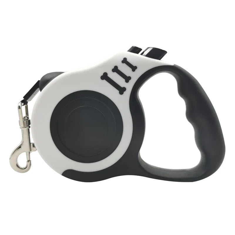 Correa Retráctil Automática para Perros y Gatos 3m/5m – Correa de Nylon Duradera para Paseos, Viajes y Senderismo