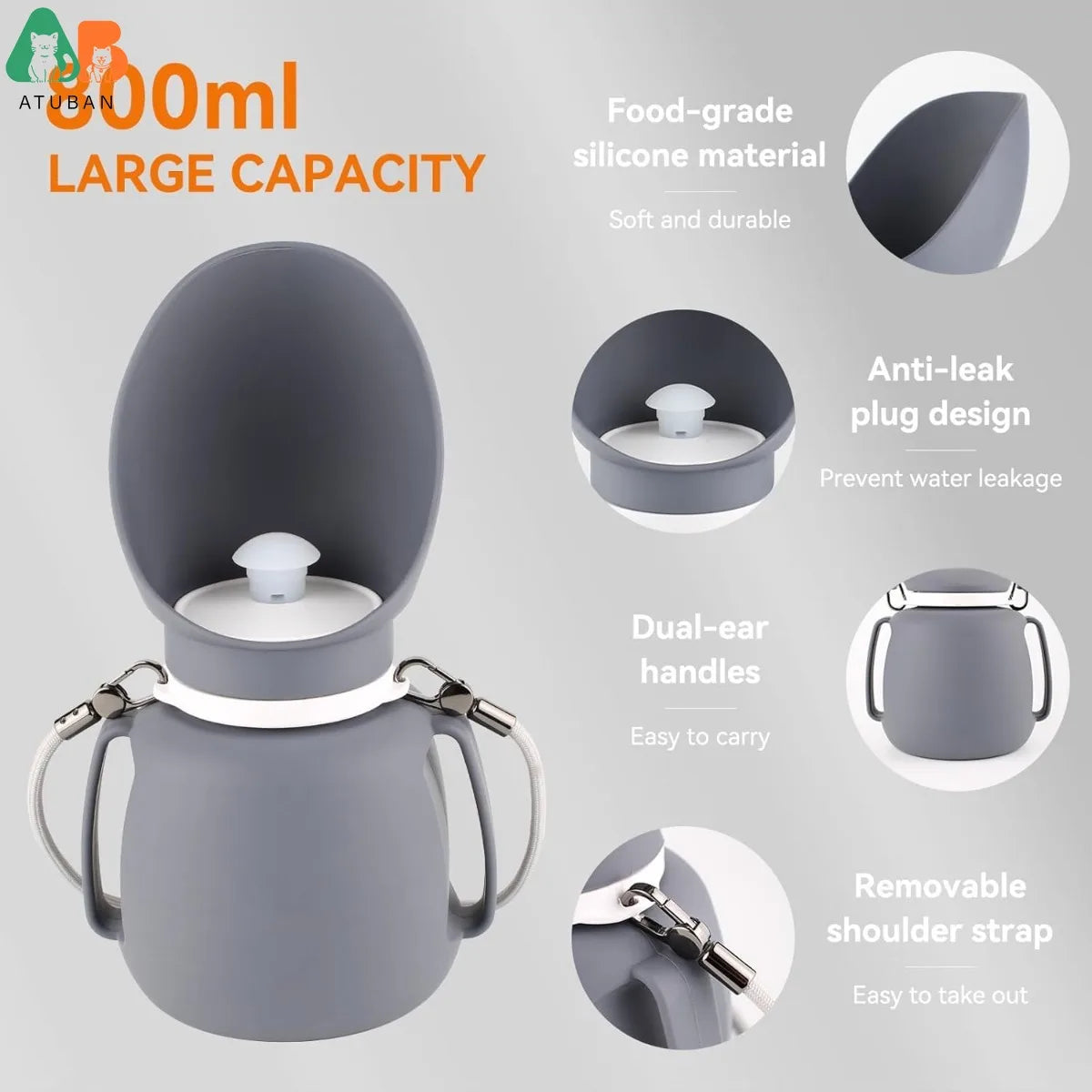 Botella portátil para Perros , Gatos y todos animales