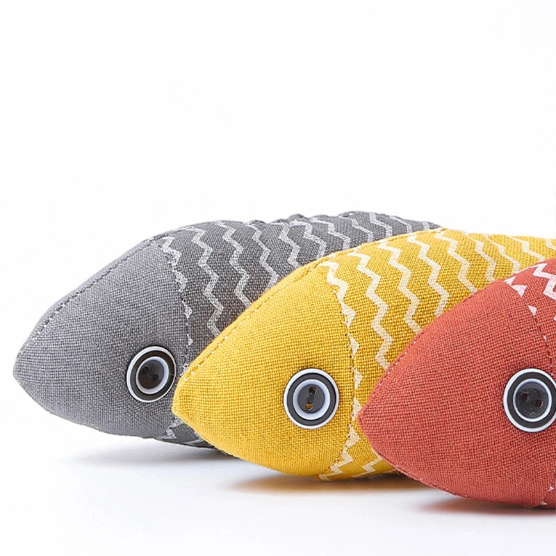 Juguete de Pez con Catnip para Gatos – Peluche Interactivo y Rascador Antiestrés