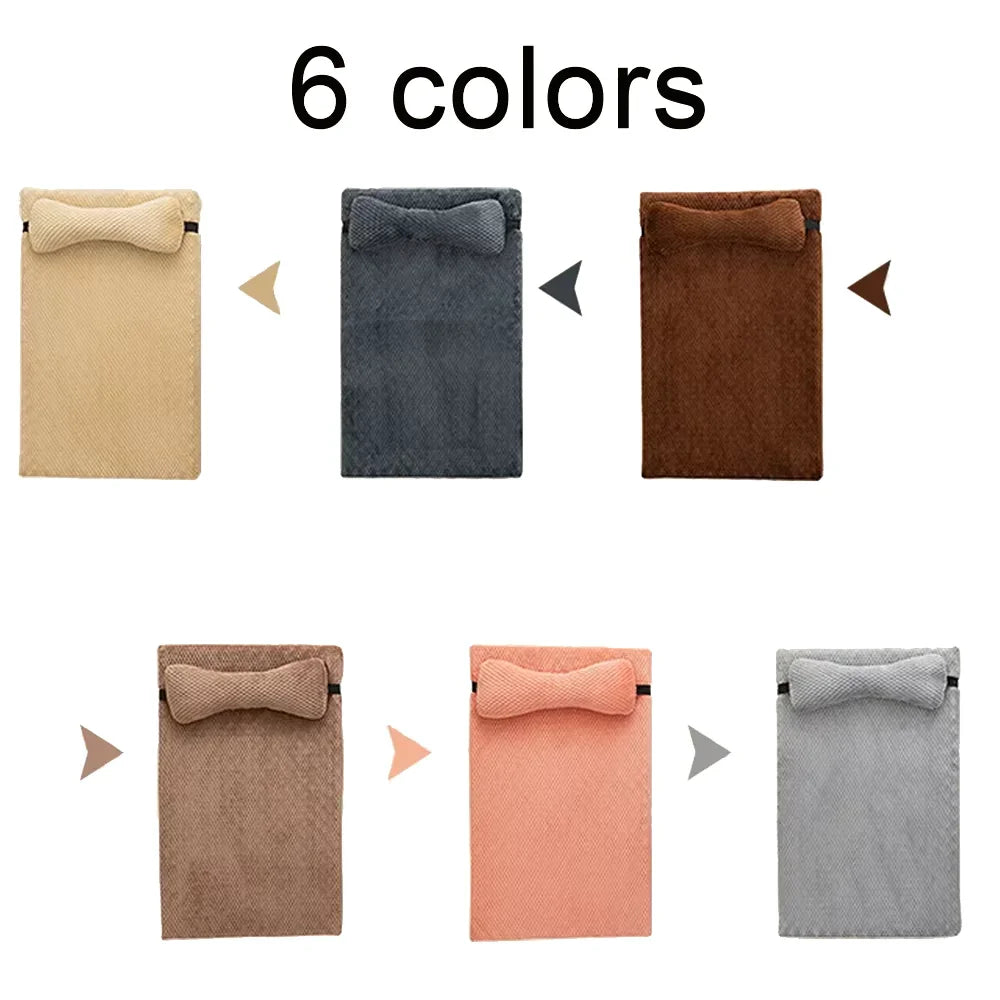 Cama Calmante y Suave para Perros con Almohada – Funda Extraíble y Lavable