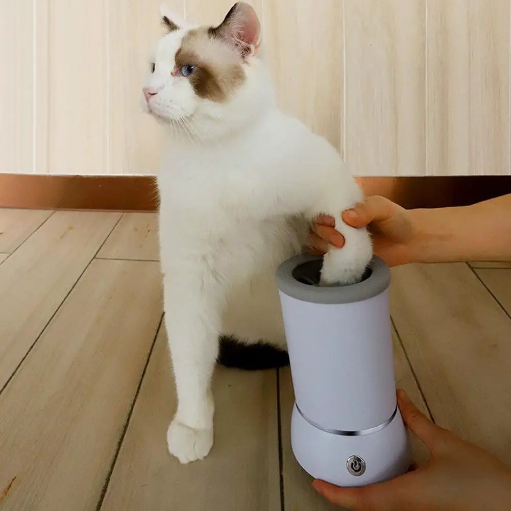 Lavapatas Automático para Perros y Gatos – Limpiador Eléctrico Portátil USB, Suave y Eficaz para Mascotas Pequeñas y Medianas