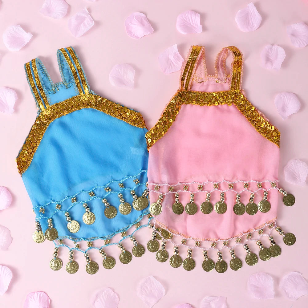 Vestido Princesa para Perros Pequeños y Gatos | Falda Cute Transpirable con Campanita