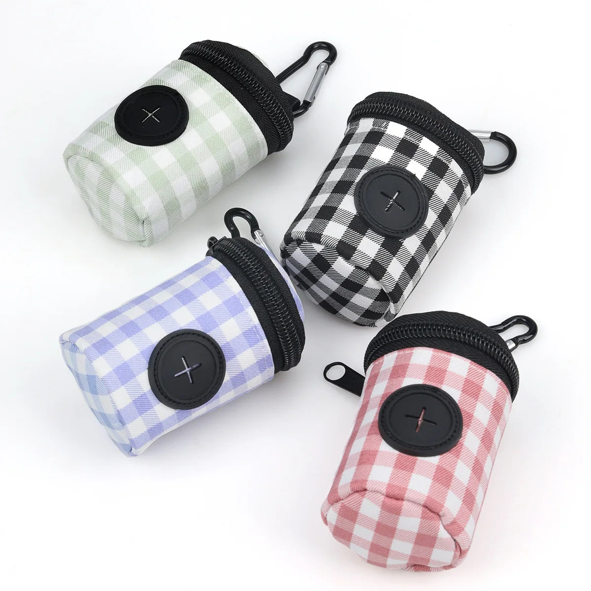 Bolsa de Residuos para Perros con Diseño a Cuadros – Elegante y Portátil
